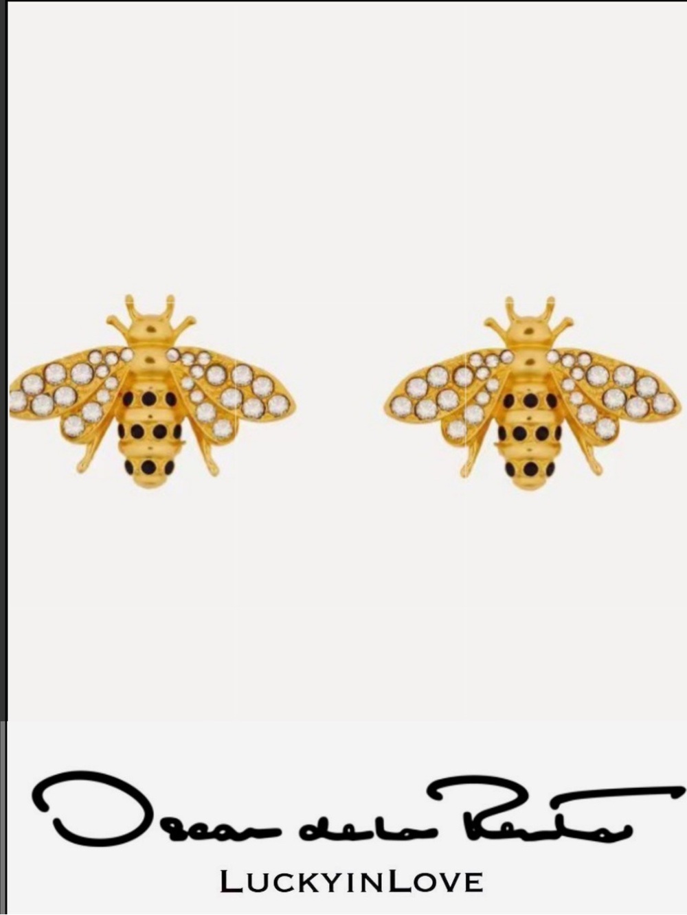 OSCAR DE LA RENTA • Golden Honey
Bee Stud Earrings - Picture 2 of 15